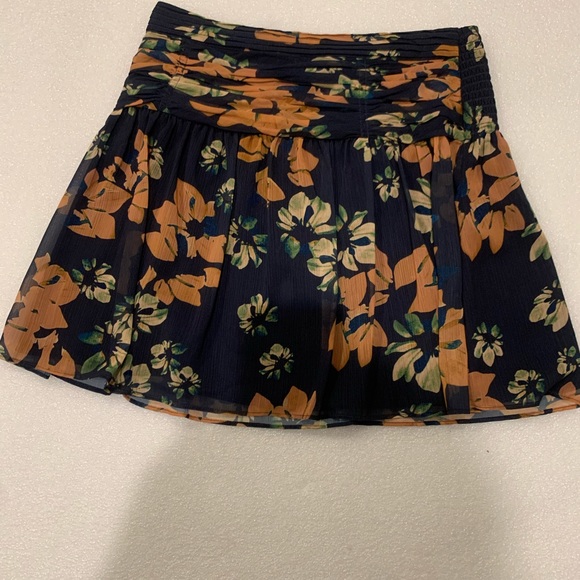 Ramy Brook Sharpay Mini Skirt Women's-Small-Black Floral MSRP $345. - Picture 3 of 12
